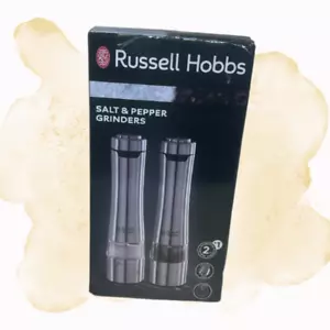 Russell Hobbs Elektrische Edelstahl Salz & Pfeffermühle Set - Bild 1 von 6