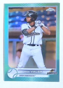 2022 Topps Pro Debut George Valera /75 Aqua Rookie Refractor PDC-178 Guardians 