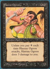 Hasran Ogress (a Dark) Arabian Nights PLD Black Common CARD (247814) ABUGames