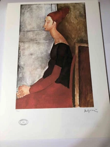 Amedeo Modigliani litografia off set cm 50x70 Archives Paris - firma su lastra - Bild 1 von 9