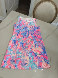 EUC Lilly Pulitzer Mini Mila Shift Dress  Light Pascha Pink Girls Size 10 - Picture 1 of 3