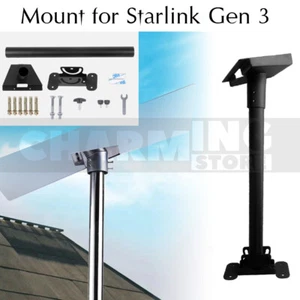 Stainless Steel Mount For StarLink Gen 3 Roof Wall Mount Pipe Adapter Mounting - Picture 1 of 10