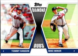 Tommy Hanson/Mike Minor 2011 Topps Diamond Duos Series 1 #DD-HM Braves ID:17971