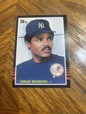 1985 Donruss Omar Moreno Card #591 New York Yankees - Image 1 of 3