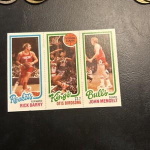 Gum Stain 105 Rick Barry 122 Otis Birdsong 48 John Mengelt 1980 81 Topps Cb5