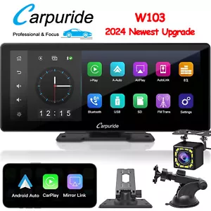 Carpuride 10.3“ Wireless Apple Carplay Android Auto Car Radio Stereo Mirror Link - Picture 1 of 7