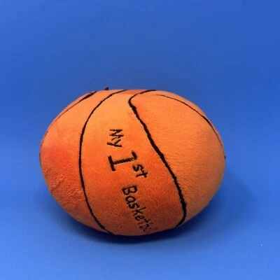 Babies R us My first Basketball Play Ball Chime Rattle Plush Lovey Stuffed Toy * - Image 1 of 4