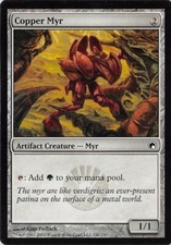 Copper Myr *PLAYSET* Magic MtG x4 Scars of Mirrodin SP