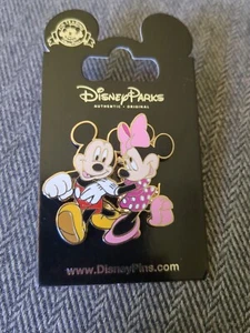 Disney Parks Pin Mickey & Minnie Hände halten Trading Pin NEU - Bild 1 von 5
