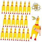  20PCS Squeaky Rubber Chickens, Screaming Chickens Bulk Prank Novelty Toys Pet 