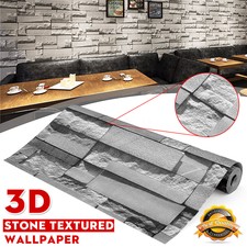 3D Wallpaper 10M Brick Stone Effect Wall Sticker Paper Roll Home Art Decor  