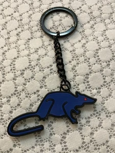 MARC JACOBS Vintage Stinky Rat Keychain Blue/Black With Red Eyes * RARE *  - Picture 1 of 8
