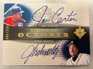 2005 Ultimate Signature Edition SIGNS of OCTOBER Joe Carter John Smoltz AUTO - Picture 1 of 2