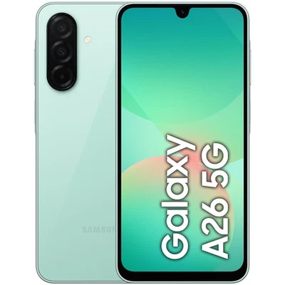 Samsung Galaxy A26 5G Verde 128GB Memoria 6GB Ram Display 6.7" Amoled 50Mpx Mint - Immagine 1 di 4