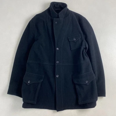 W4340 COMME des GARÇONS HOMME Wool Coat Tanaka Homme Black Size M–L Equivalent - Image 1 of 4