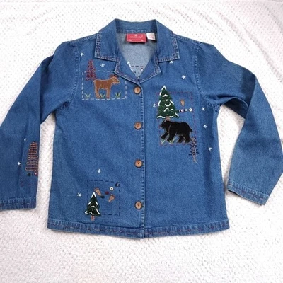 Animal de colección Holiday Lodge al aire libre bordado con cuentas abotonadas talla M Foto 1 de 4