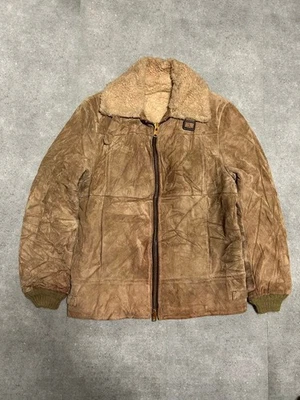 80s London Fog Vintage Old Clothes Boa Jacket Suede - Image 1 of 4