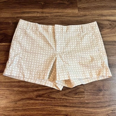 Pantalones Cortos Banana Republic Ryan Fit Para Mujer Talla 8 Tostado/Blanco Informal Verano Algodón Foto 1 de 4