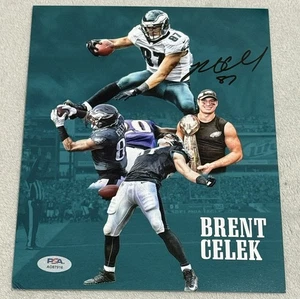 Brent Celek signed Autogramm 11x14 Foto Philadelphia Philadelphia Eagles PSA - Bild 1 von 2