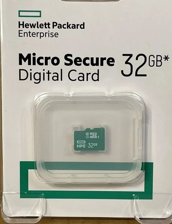700139-B21 HP 32GB microSD Flash Memory Media Kit 853669-001 **Factory Sealed** - Image 1 of 3