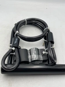 Master Lock U-Lock Cable Combo Bike Lock Heavy Duty Black Keys Included Steel - Picture 1 of 5