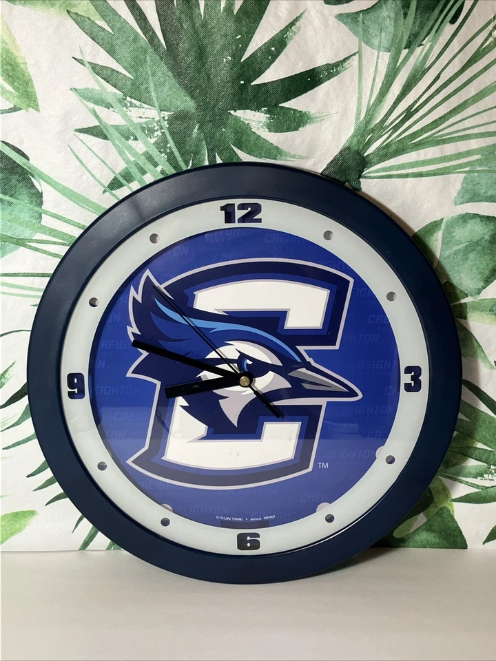 Raro logotipo de reloj Creighton Blue Jays Sun Time  Foto 1 de 4