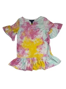 Polo Ralph Lauren Girls’ Multi Color Tie Dye Terry Cloth Swim Coverup 6x - Picture 1 of 4