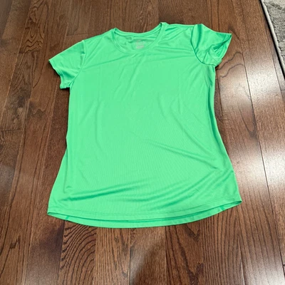 Nike Jóvenes Niñas Talla MEDIANA Dri-fit Cuello en V Manga Corta Camiseta Verde Lima Foto 1 de 4