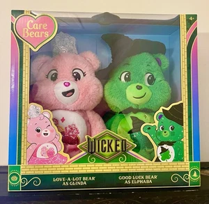 Care Bears x Wicked 2-Pack Glinda Elphaba Bear Limited Edition IN HAND NEU - Bild 1 von 2