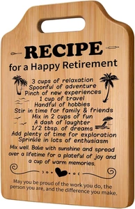 Ruhestandsgeschenke für Frauen - Ruhestandsgeschenke für sie, Schneidebrett im Ruhestand Gif - Bild 1 von 12