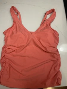 Lands 'End wattierter Badeanzug Oberteil kleine Größe 8 neu mit Etikett - Bild 1 von 6