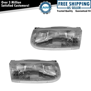 Headlight Assembly Set Fits 1995-2001 Ford Explorer 1997 Mercury Mountaineer - Picture 1 of 4
