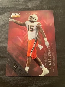 2021 Wild Card MBC-19 Greg Rousseau 1/2 100 Stripe Numbered Football Card - Bild 1 von 4