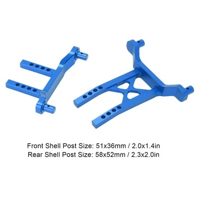 (Blue)RC Metal Front Rear Body Mounts Shell Post For LaTrax Teton IDM - Image 1 of 4