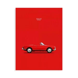 Impresión sobre Lienzo En Papel Cartel O Cuadro Rogan Mark Alfa Giulia Spider - Imagen 1 de 2