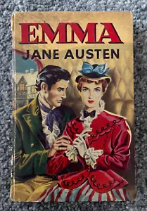 Emma Jane Austen Vtg 1960 Hardback Abbey Classics Illustrated cover Prop Decor - Imagen 1 de 13