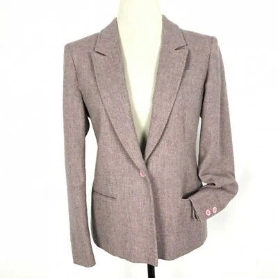 Young Pendleton Junior Mauve Wool Blazer Pockets Size 11 /12 70’s Vintage - Image 1 of 4