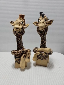 Set of 2 ODD Giraffe's Looking for their forever home.  Bookends? - Picture 1 of 10