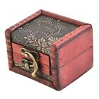 Retro Wooden Jewelry Storage Box Antique Container for Rings and Ornaments