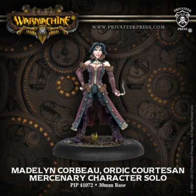 Madelyn Corbeau, Ordic Courtesan Mercenaries Solo Warmachine PIP 41072 NUEVO EN CAJA Foto 1 de 3