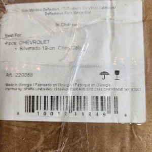 In-Channel Extra Durable Rain Guards for Chevy Silverado/GMC Sierra. Open Box - Picture 1 of 13