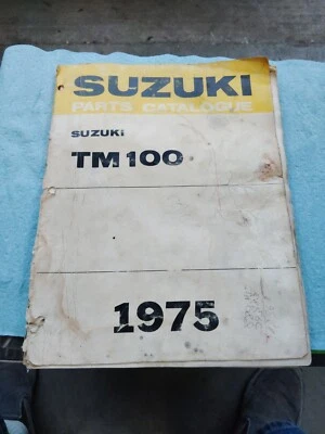 1975 SUZUKI TM100 PARTS CATALOG MANUAL 2nd EDITION 73 74 TM 125 K L - Image 1 of 3