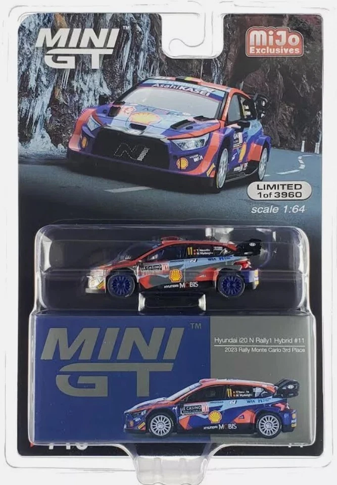 Chase! Mini GT 1:64 Hyundai i20 N Rally1 Hybrid 2023 Rally Monte Carlo MGT00710 - Image 1 of 1