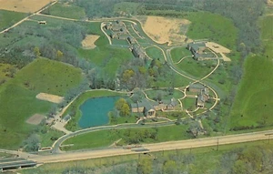 Aerial View Of The Methodist Theological School Delaware,OH Vtg 1960's Postcard - Bild 1 von 2