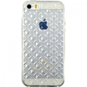 COQUE iPHONE 5 5S SE CROISILLONS TRANSPARENT SILICONE SOUPLE (TPU) + 1 FILM - Photo 1 sur 1