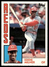 1984 Topps Tiffany Eddie Milner Cincinnati Reds #34