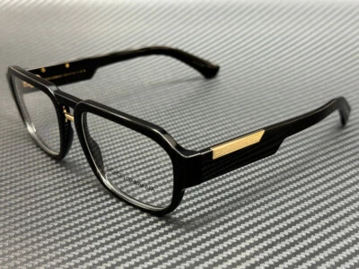 DOLCE & GABBANA DG3389 501 Black Men's 55 mm Eyeglasses - Image 1 of 4