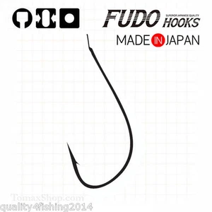 Angelhaken FUDO SDFW - BN 6601 / Sode - feiner Draht BLACK NICKEL / Made in Japan - Bild 1 von 1