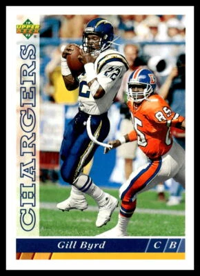 1993 Upper Deck #149 Gill Byrd San Diego Chargers Football Card - Image 1 of 2
