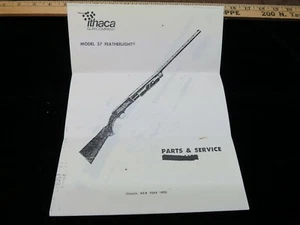 Ithaca 37 Federleichte Stückliste und Service Flintenlauf Lager Werbung  - Bild 1 von 4